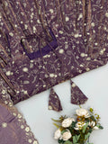 Pure Fendy Silk With Embroidery Sequence Work Beautiful Salwar Kameez