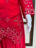 Latest Designer Fendy Silk Top Plazzo And Dupatta Set