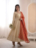 Fully Stitched & Ready To Wear Cosmos Gold Fabric Beautiful Salwar Kameez