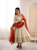 Fully Stitched & Ready To Wear Cosmos Gold Fabric Beautiful Salwar Kameez