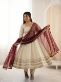 Fully Stitched & Ready To Wear Cosmos Gold Fabric Beautiful Salwar Kameez