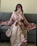 Beautiful Designer Faux Georgette Salwar Kameez With Embroidery Work