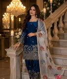 Designer Party Wear Pure Fendi Silk Top  Farshi Palazzo With Dupatta Set