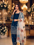 Designer Party Wear Pure Fendi Silk Top  Farshi Palazzo With Dupatta Set