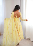 Heavy Faux Georgette with Designer Embroidery with Thread Detailing Work Salwar Kameez