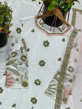 Heavy faux georgette With 5mm Embroidery Sequence Work Salwar Kameez