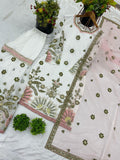 Heavy faux georgette With 5mm Embroidery Sequence Work Salwar Kameez