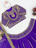 Vichitra silk with Coding dori with thread with Sequence work Beautiful Lehenga Choli