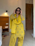 Designer Party Wear Look Mul Chandheri & Farshi Palazzo With Dupatta Set