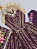 Heavy Viscose Weaving Zequard with Real Mirror Lace Work Salwar Kameez