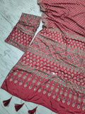 Premium Chinon Silk With Beautiful Print And With Beautiful Real Mirror Work Saree