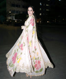 Designer Fox Georgette Party Wear Gown Pent And Dupatta Set