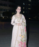 Designer Fox Georgette Party Wear Gown Pent And Dupatta Set