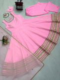 Latest Designer Party Wear Natural Crep Silk Anarkali Suit