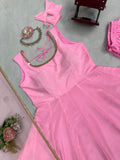 Latest Designer Party Wear Natural Crep Silk Anarkali Suit