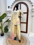 Designer Farshi Plazo Set With Classy Tones  Premium Fabric