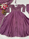 Latest Designer Heavy Cosmos Silk Anarkali Suit In New Fancy Style