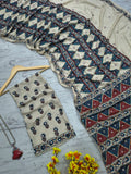 Premium Chinon Silk With Beautiful Print And With Beautiful Sequins Work Saree
