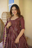 Designer Anarkali Suit With Heavy Faux Georgette and Multi Coloured Embroidery Work