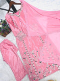 NEW TRADITIONAL 3 PIECE LONG KURTI WITH BOTTOM AND BEAUTIFUL DUPATTA