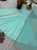 Heavy Faux with Designer Lace Work in Neck Beautiful Salwar Kameez