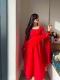 Designer Tibby Silk Beautiful Party Wear Anarkali Suit