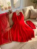 Designer Tibby Silk Beautiful Party Wear Anarkali Suit