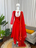 Designer Tibby Silk Beautiful Party Wear Anarkali Suit