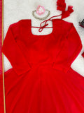 Designer Tibby Silk Beautiful Party Wear Anarkali Suit