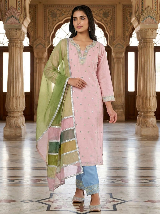 Designer Heavy Parampara Silk Top bottom And Dupatta Set