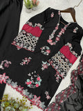 DESIGNER BEAUTIFUL SEQUENCE EMBROIDERED WITH CUT WORKED TOP PLAZZO WITH DUPATTA