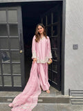 Pure Natural Crep Silk With Embroidery Sequence Work With Full Sleeve Salwar Kameez