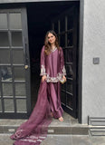 Pure Natural Crep Silk With Embroidery Sequence Work With Full Sleeve Salwar Kameez