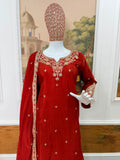 BHARTI SHINGH INSPIRED NEW LAUNCHING HEAVY 3 PIECES SUIT PAIR WITH EMBROIDERY WORK