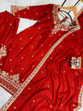 BHARTI SHINGH INSPIRED NEW LAUNCHING HEAVY 3 PIECES SUIT PAIR WITH EMBROIDERY WORK
