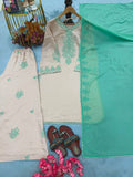 Designer Party Wear Look Heavy Pur Roman Silk Top Plazzo & Dupatta Set