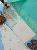 Designer Party Wear Look Heavy Pur Roman Silk Top Plazzo & Dupatta Set