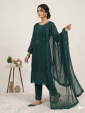 DESIGNER BEAUTIFUL SEQUENCE AND EMBROIDERY WOR TOP PANT WITH DUPATTA