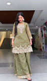 Heavy Crunchy Silk With 5mm Sequence Embroidery Work Salwar Kameez