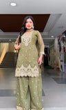 Heavy Crunchy Silk With 5mm Sequence Embroidery Work Salwar Kameez