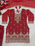 Heavy Crunchy Silk With 5mm Sequence Embroidery Work Salwar Kameez