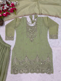 Heavy Crunchy Silk With 5mm Sequence Embroidery Work Salwar Kameez