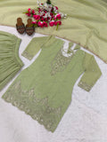Heavy Crunchy Silk With 5mm Sequence Embroidery Work Salwar Kameez