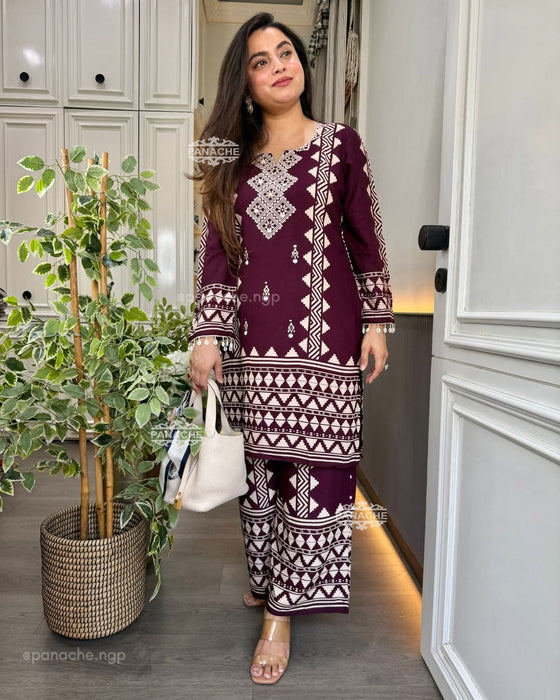 Heavy Rayon cotton with digital print Beautiful Co-Ords Set