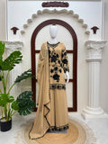 Faux georgette with Soft Micro Cotton Lining & Thread with sequence with cutwork border Salwar Kameez