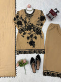 Faux georgette with Soft Micro Cotton Lining & Thread with sequence with cutwork border Salwar Kameez