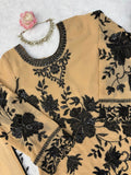 Faux georgette with Soft Micro Cotton Lining & Thread with sequence with cutwork border Salwar Kameez