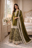 Designer Heavy Fandy Silk Party Wear Top Plazzo And Dupatta Set