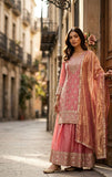 Pure Fendy Silk With Embroidery 5mm Sequence work salwar kameez