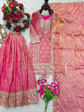 Pure Fendy Silk With Embroidery 5mm Sequence work salwar kameez